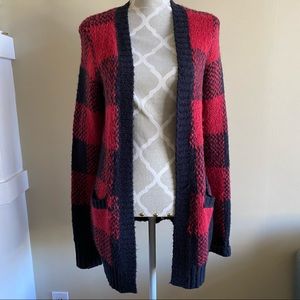 Hollister Plaid sweater size XS
